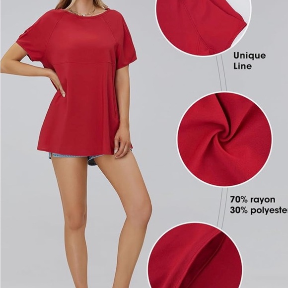 ❣️HOST PIC❣️New! Summer Babydoll PePlum Maternity Top - Picture 5 of 5